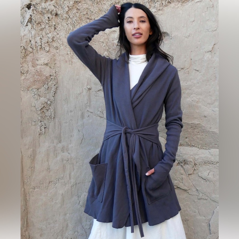 Gaia Conceptions hooded fleece tunic jacket